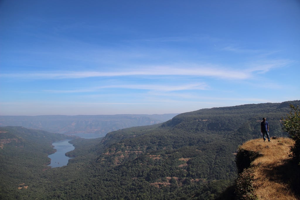 Breathtaking view of lake shivsagar from top of fort Vasota