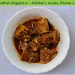 kachya phansachi bhaji Unripe jackfruit vegetable curry