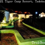 Beautiful night view United-21 Tiger Camp Resort, Tadoba, India